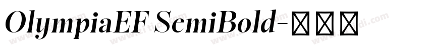 OlympiaEF SemiBold字体转换 OlympiaEF SemiBold字体转换